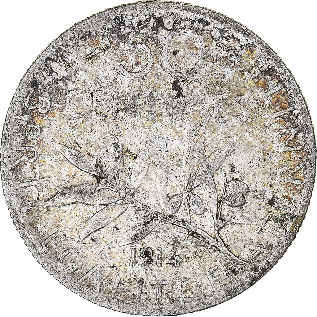 Münze, Frankreich, 50 Centimes, 1914