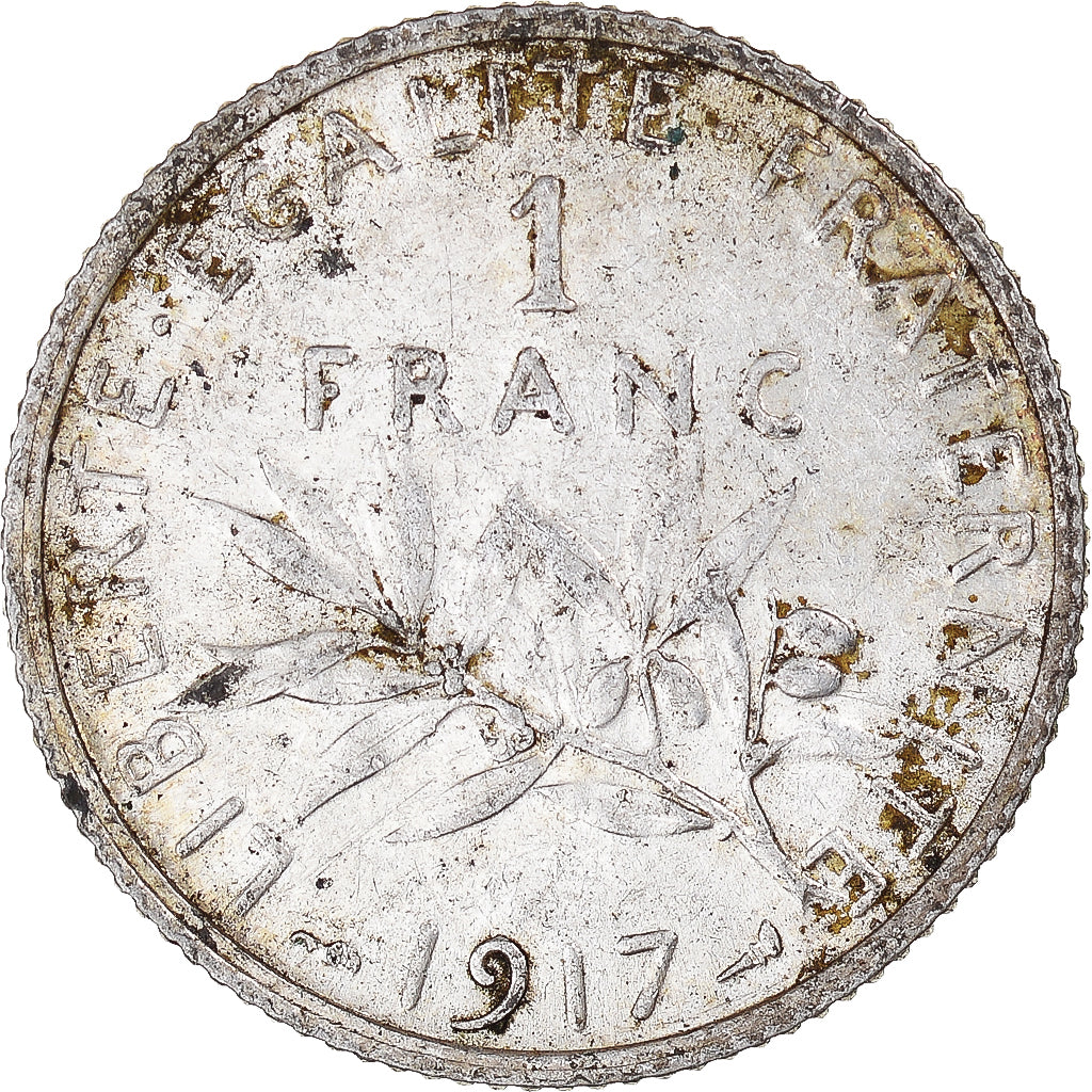 Moneta, Francja, Franc, 1917