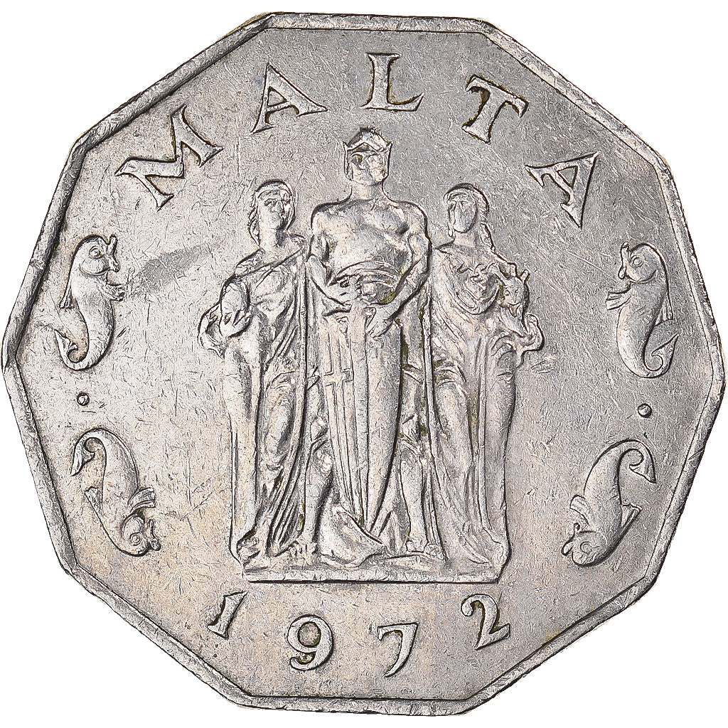 Münze, Malta, 50 Cents, 1972