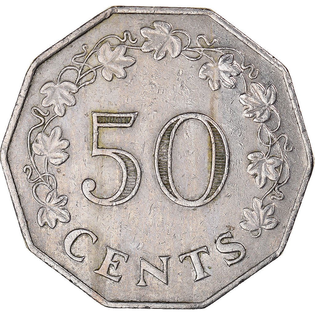 Münze, Malta, 50 Cents, 1972