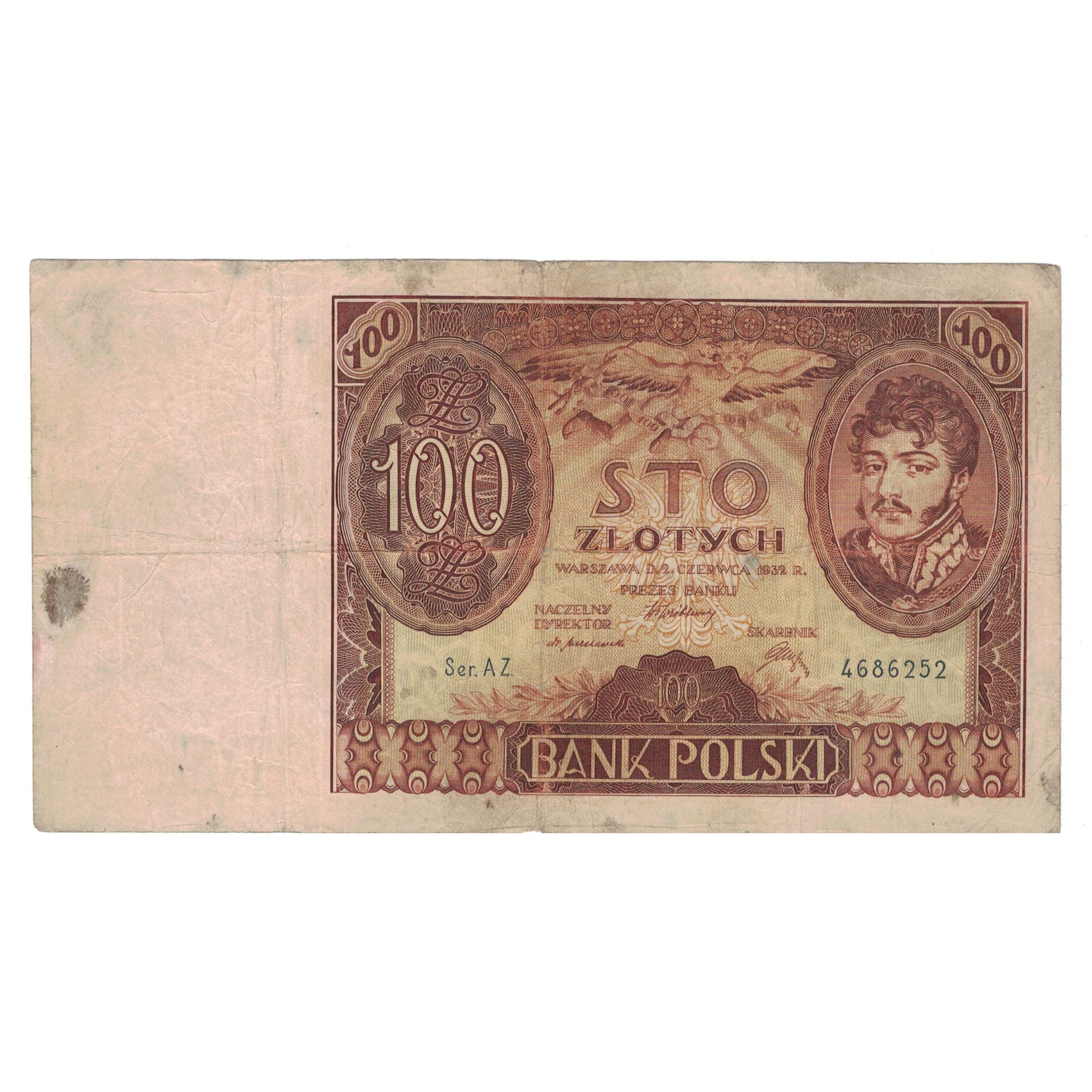 Banconote, Polonia, 100 Zlotych, 1932, 1932-06-02, KM:74a, BB