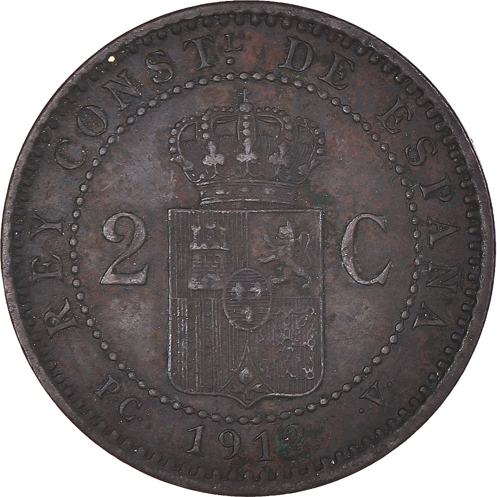 Moneda, España, 2 Centimos, 1912