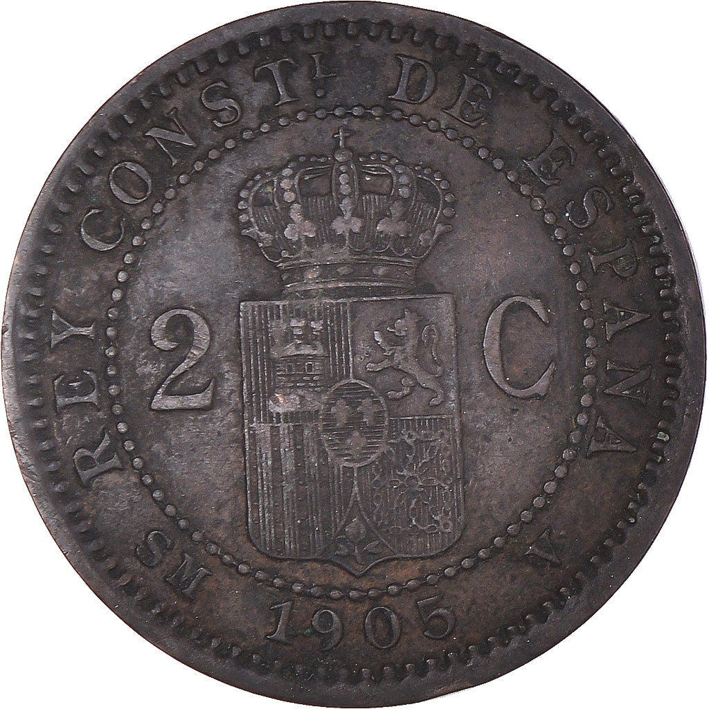 Moneda, España, 2 Centimos, 1905