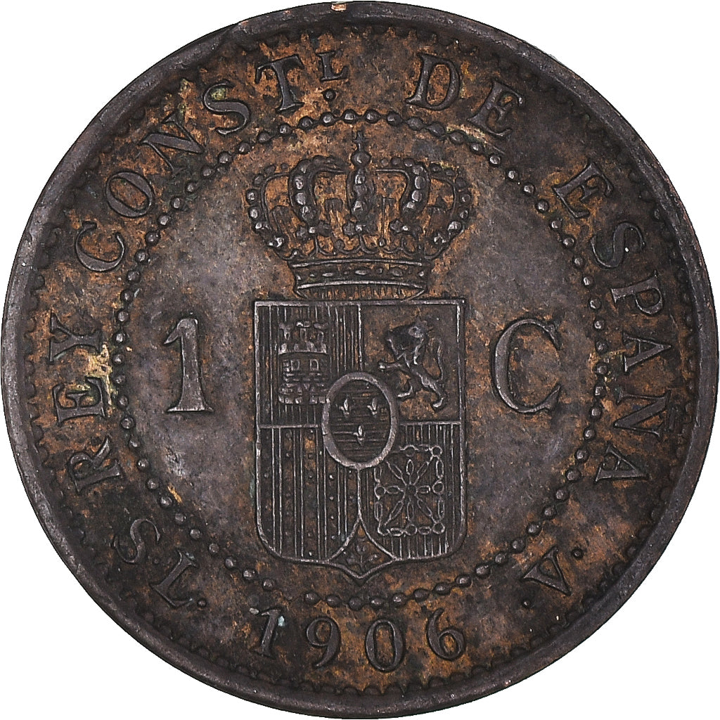Moneta, Hiszpania, Centimo, 1906