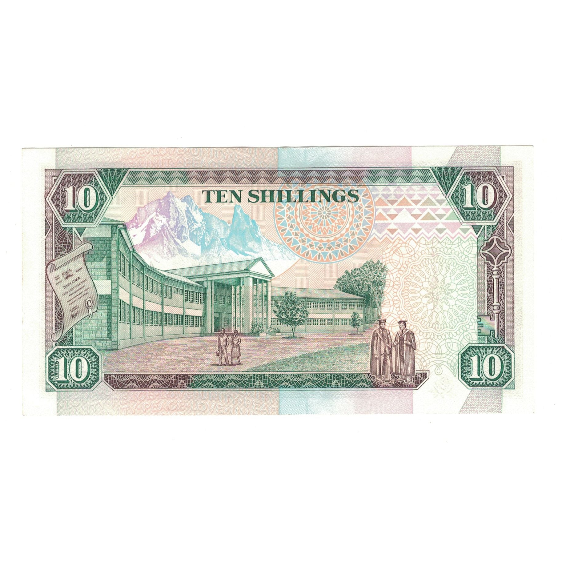 Billet, Kenya, 10 Shillings, 1990, 1990-07-01, KM:24b, TTB+