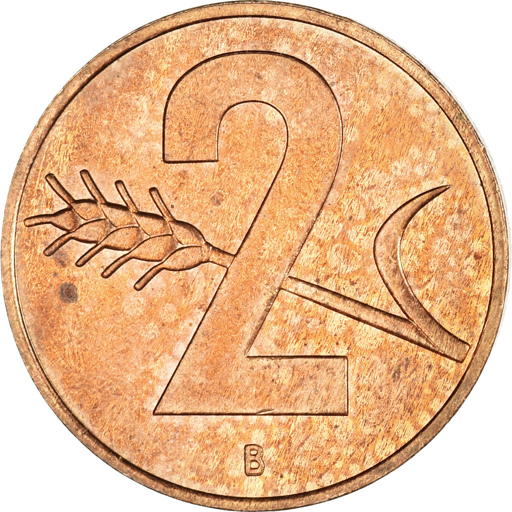 Moneda, Suiza, 2 Rappen, 1957