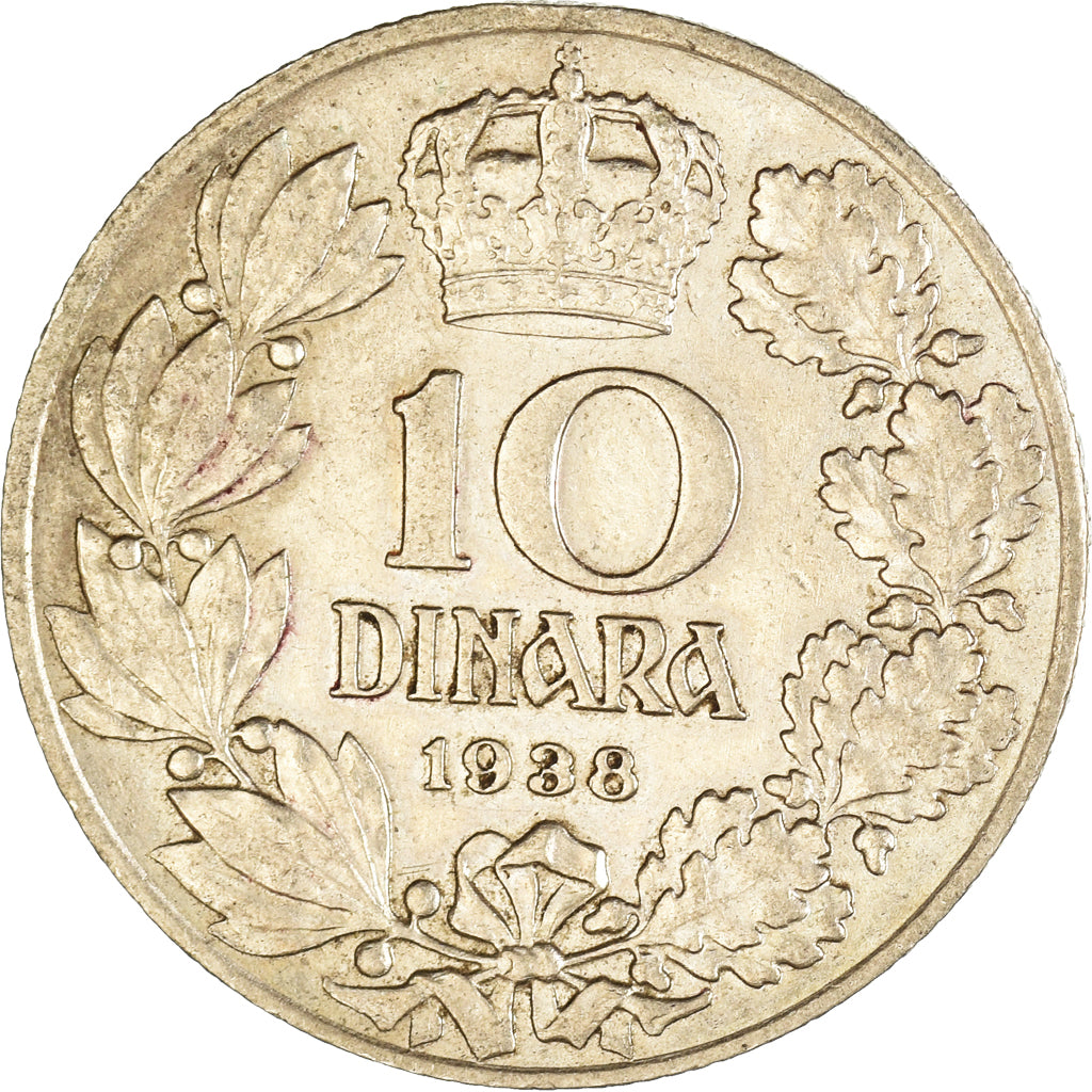 Münze, Jugoslawien, 10 Dinara, 1938