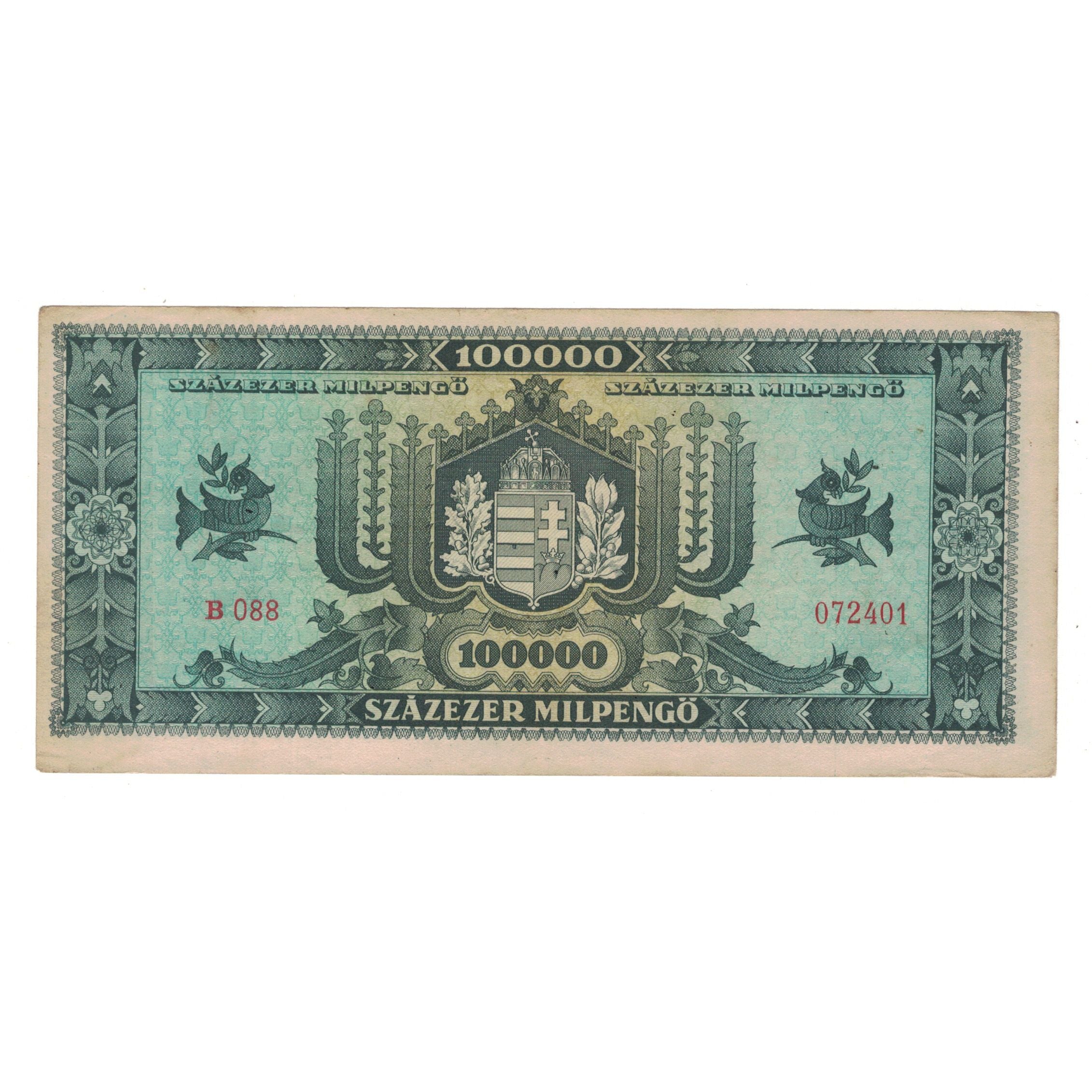 Banknote, Hungary, 100,000 Milpengö, 1946, 1946-04-29, KM:127, EF(40-45)