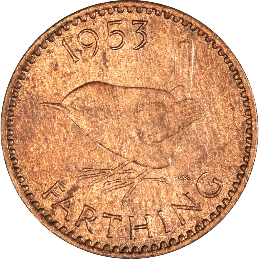 Moneta, Wielka Brytania, Farthing, 1953