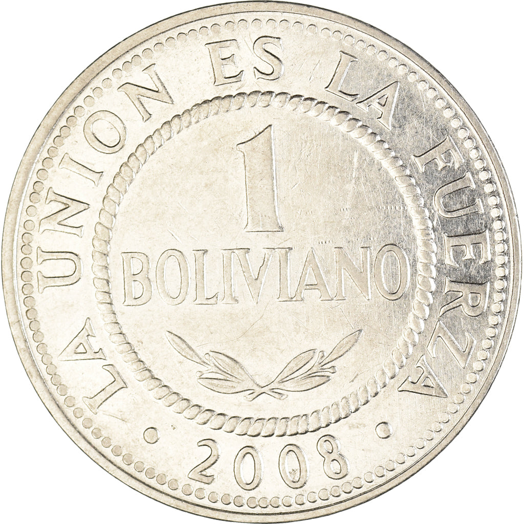 Moneda, Bolivia, Boliviano, 2008