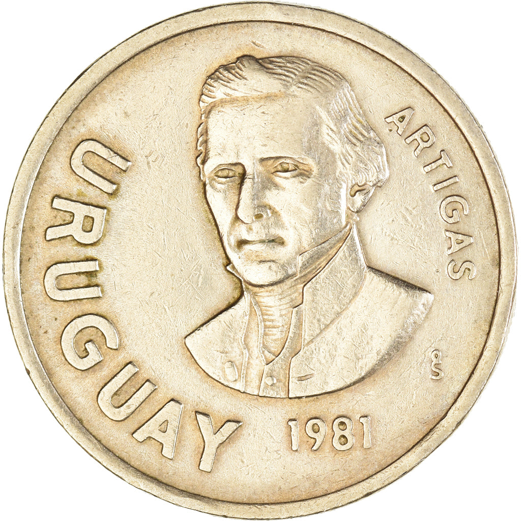 Moneta, Uruguay, 10 Centesimos, 1981