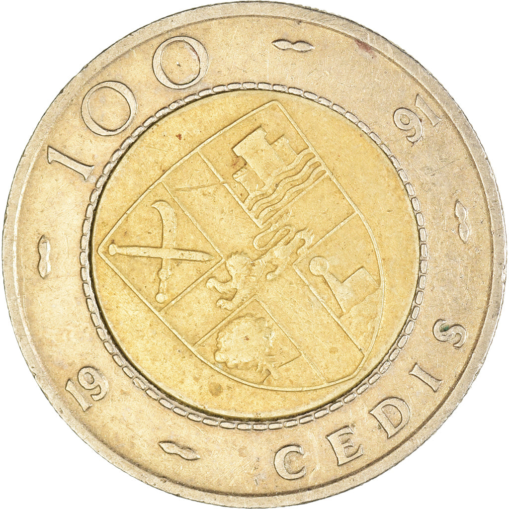 Monnaie, Ghana, 100 Cedis, 1991