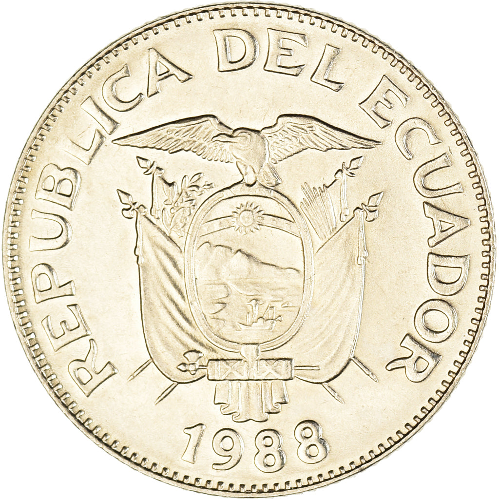 Monnaie, Équateur, Sucre, Un, 1988