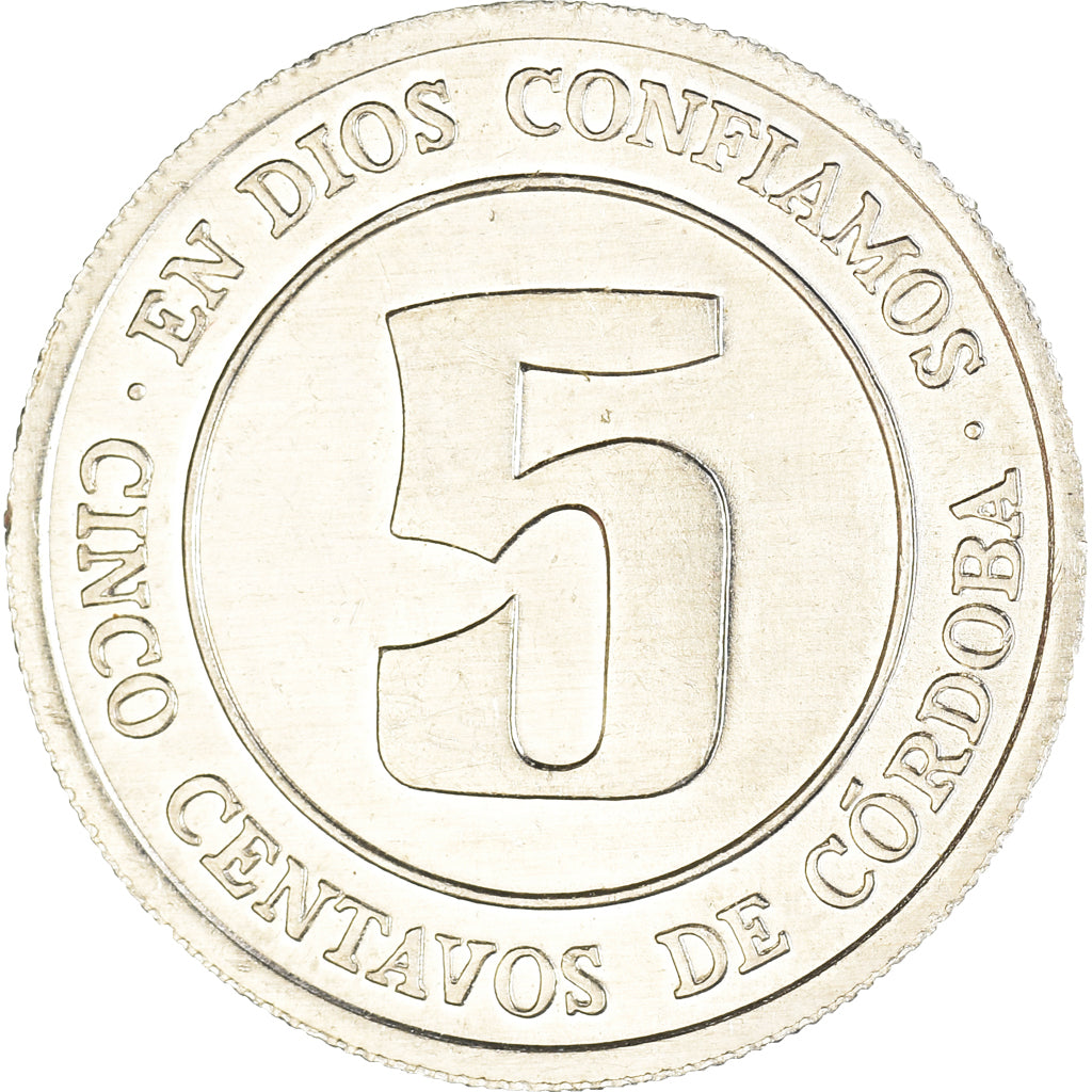 Coin, Nicaragua, 5 Centavos, 1974