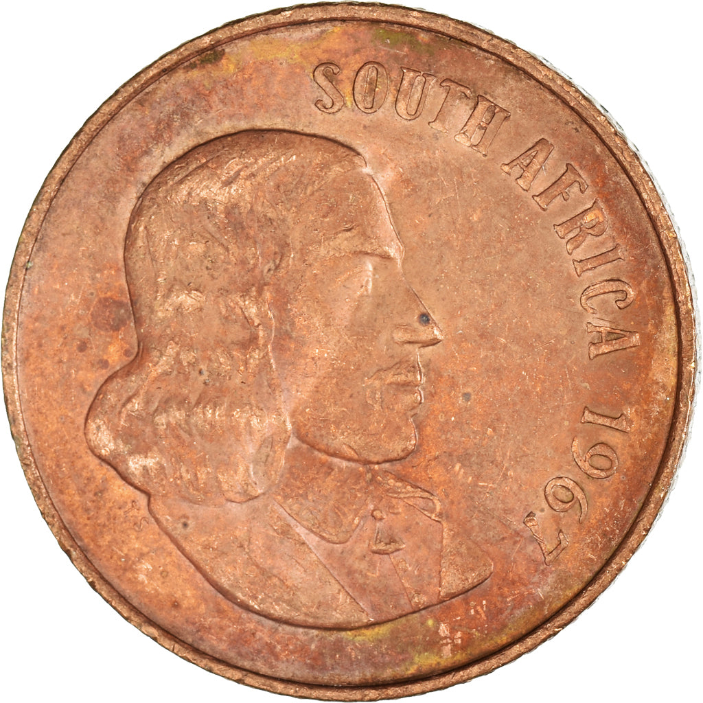 Monnaie, Afrique du Sud, 2 Cents, 1967