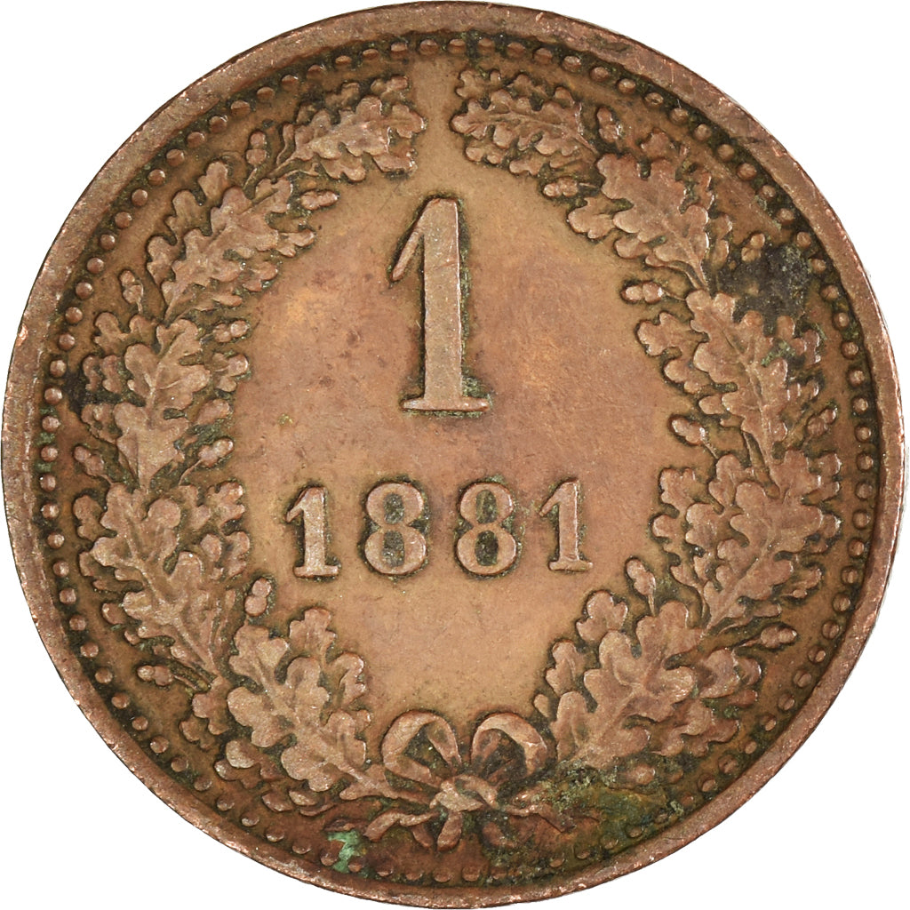 Moneta, Austria, Kreuzer, 1881