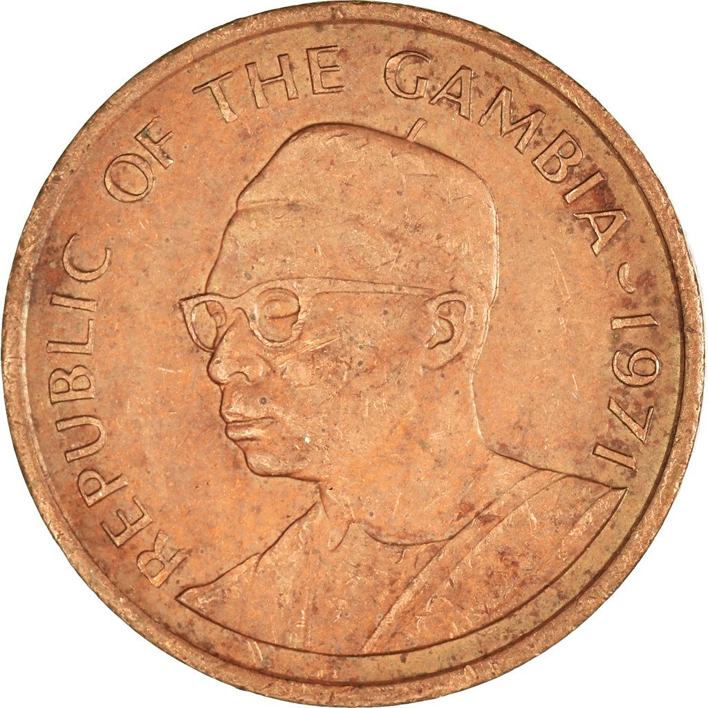 Moneta, Gambia, 5 Bututs, 1971
