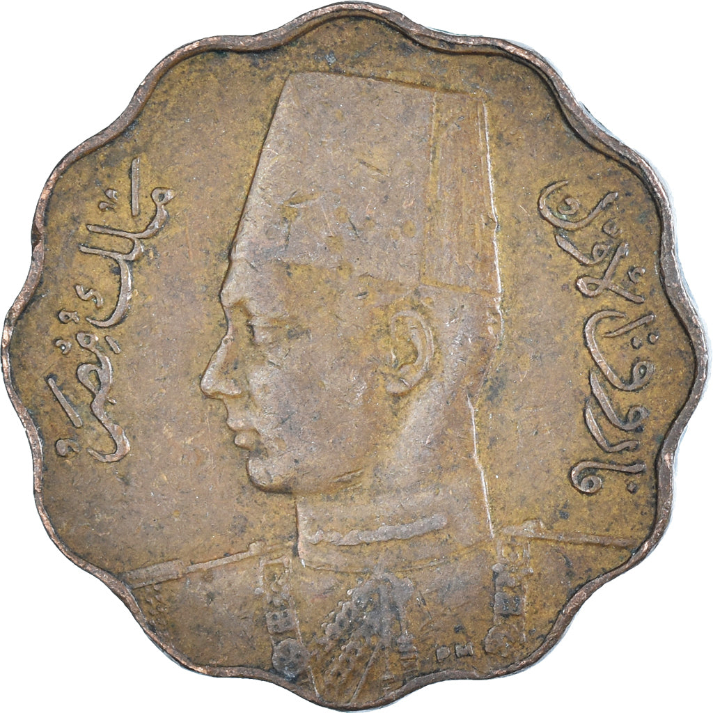 Moneda, Egipto, 5 Milliemes, 1943