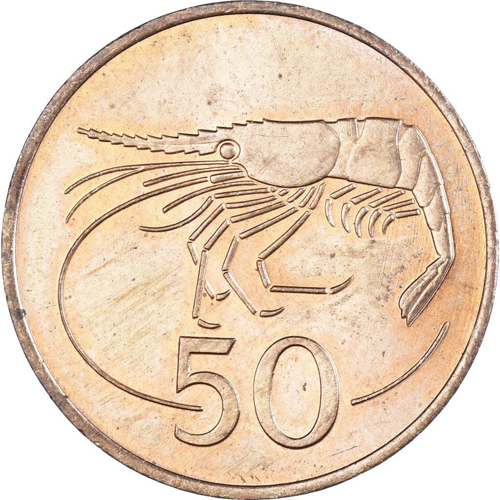 Coin, Iceland, 50 Aurar, 1981