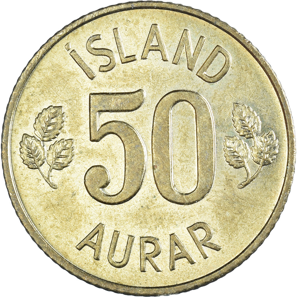 Monnaie, Islande, 50 Aurar, 1974