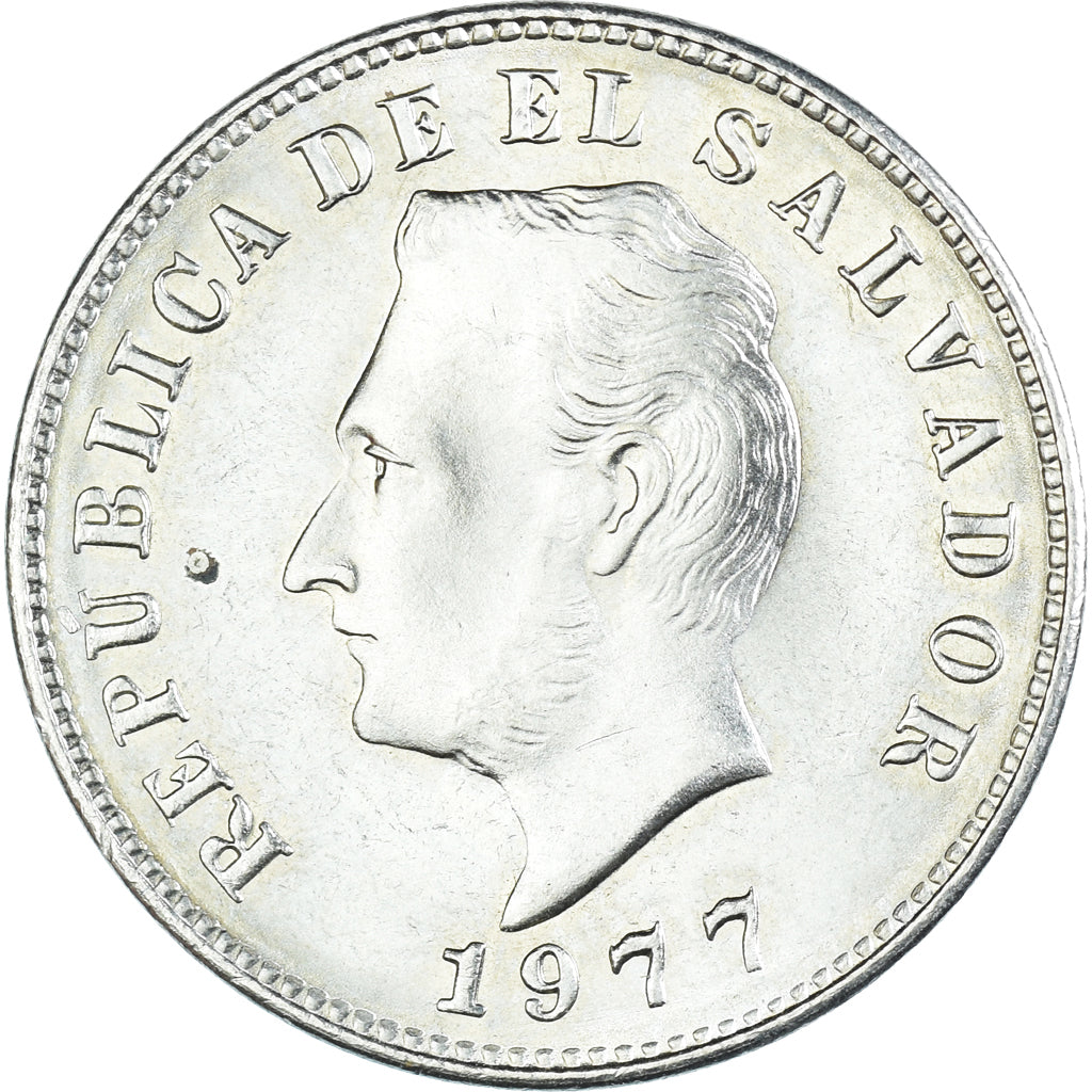 Coin, El Salvador, 5 Centavos, 1977