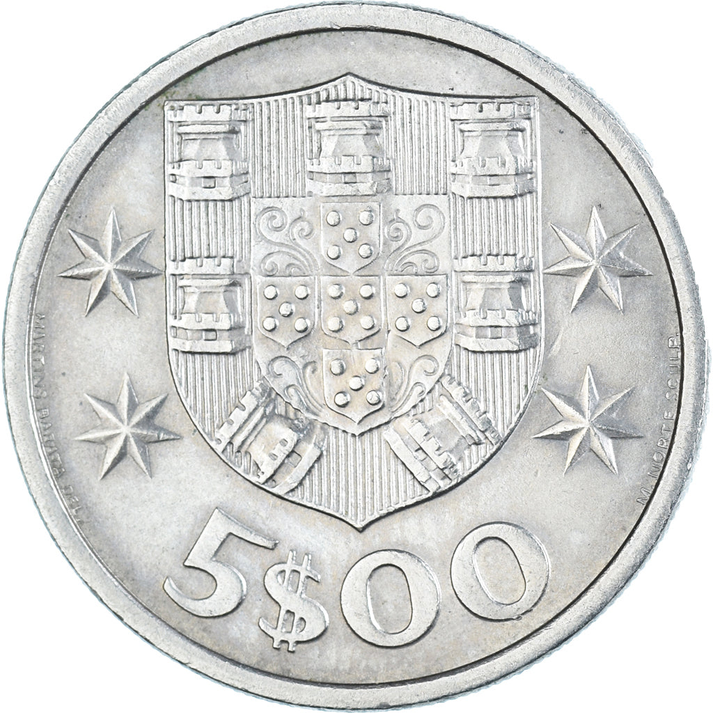 Moneda, Portugal, 5 Escudos, 1973