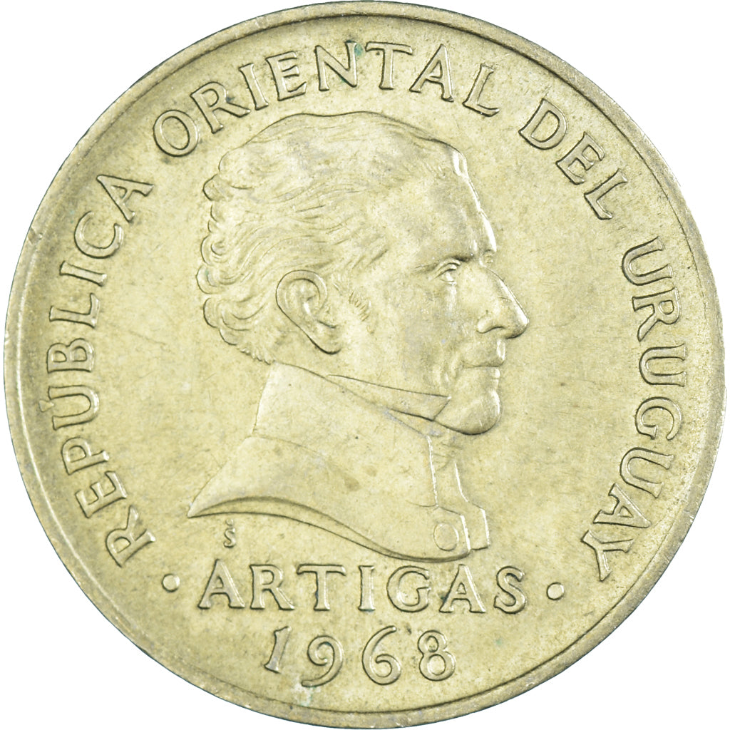 Coin, Uruguay, 10 Pesos, 1968