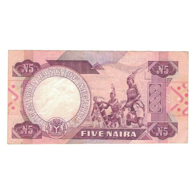 Billet, Nigéria, 5 Naira, KM:24e, TTB