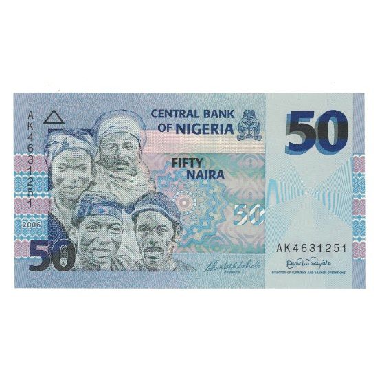 Geldschein, Nigeria, 50 Naira, 2006, KM:35a, UNZ
