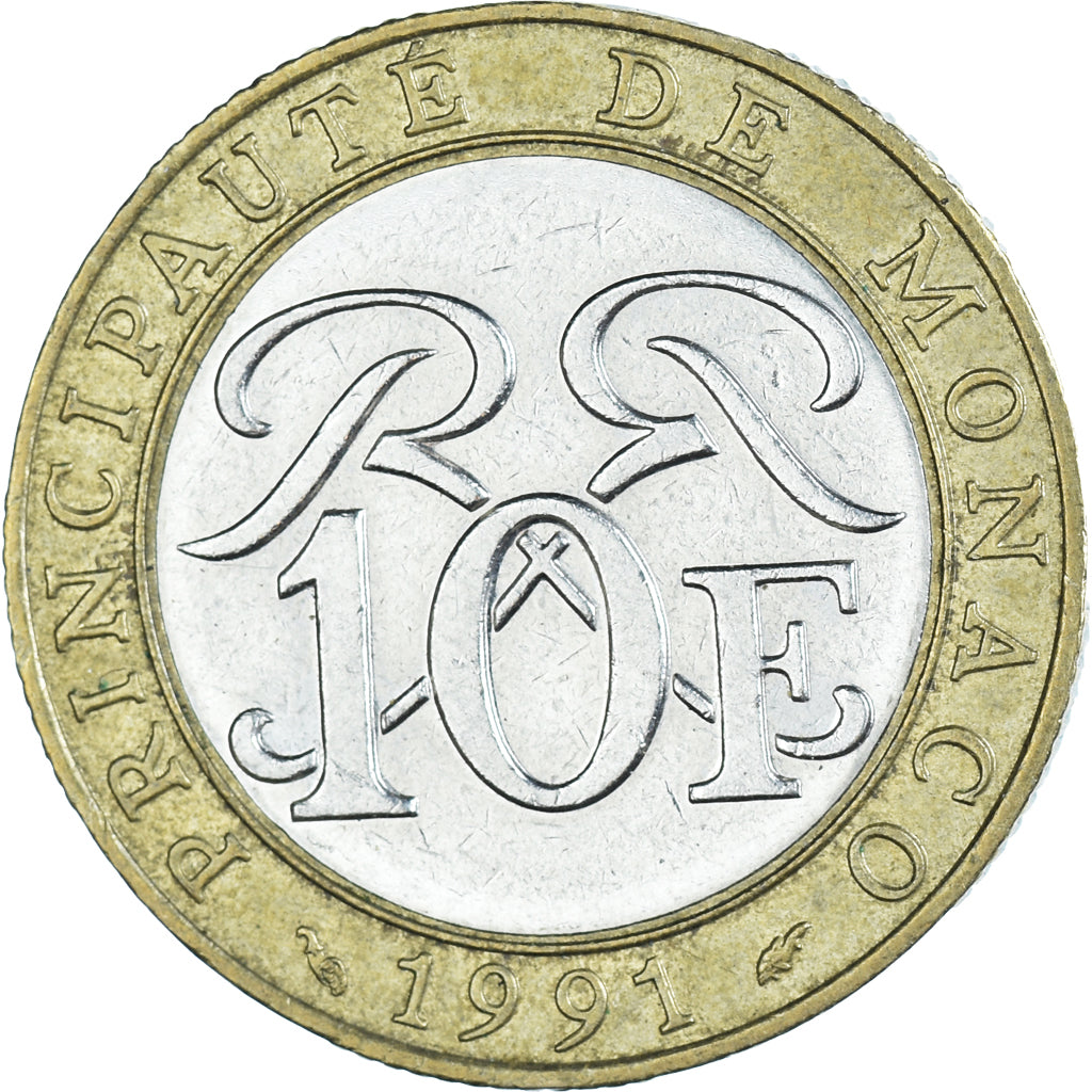 Moneta, Monaco, 10 Francs, 1991