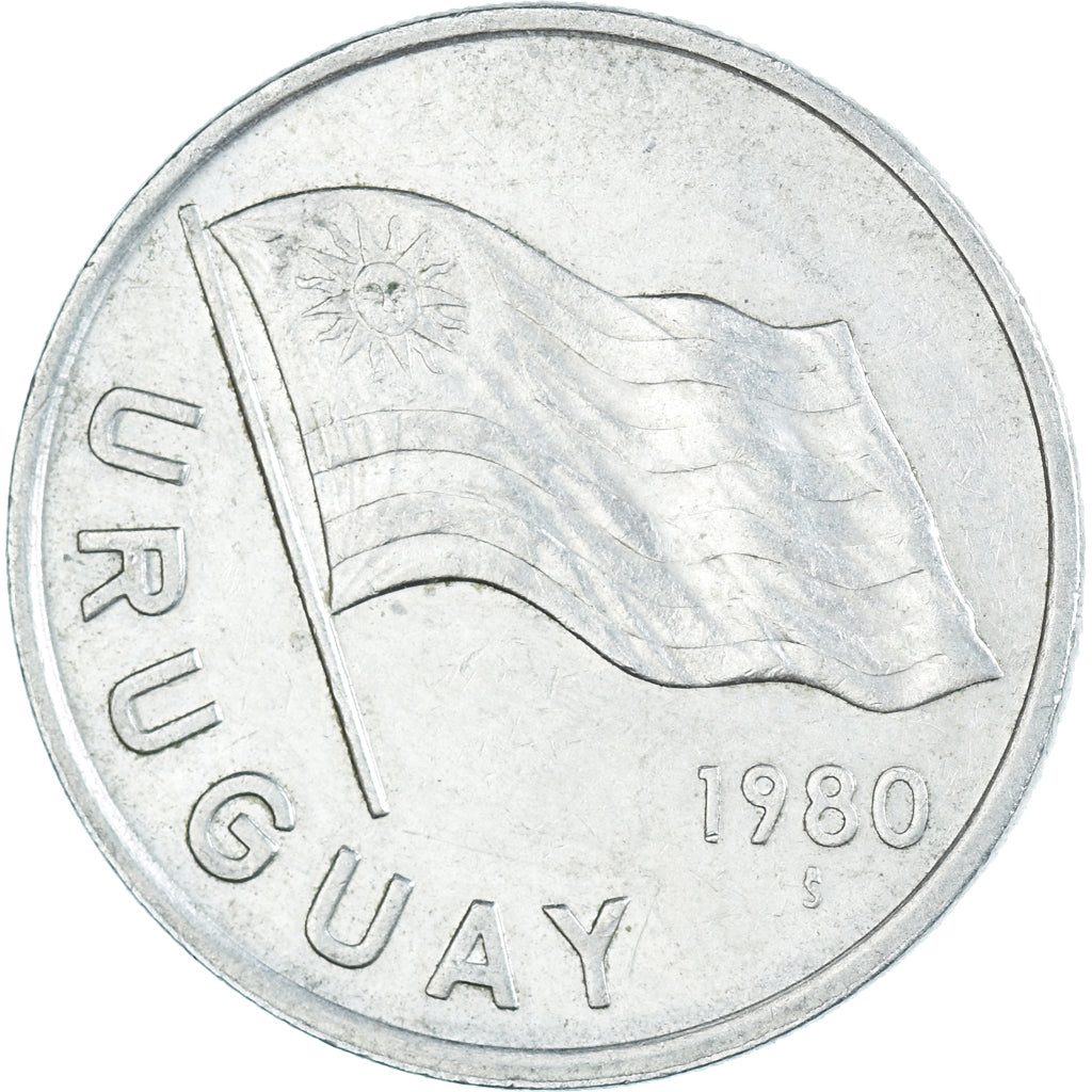 Monnaie, Uruguay, 5 Nuevos Pesos, 1980