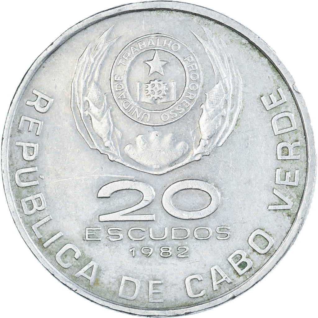 Münze, Cape Verde, 20 Escudos, 1982