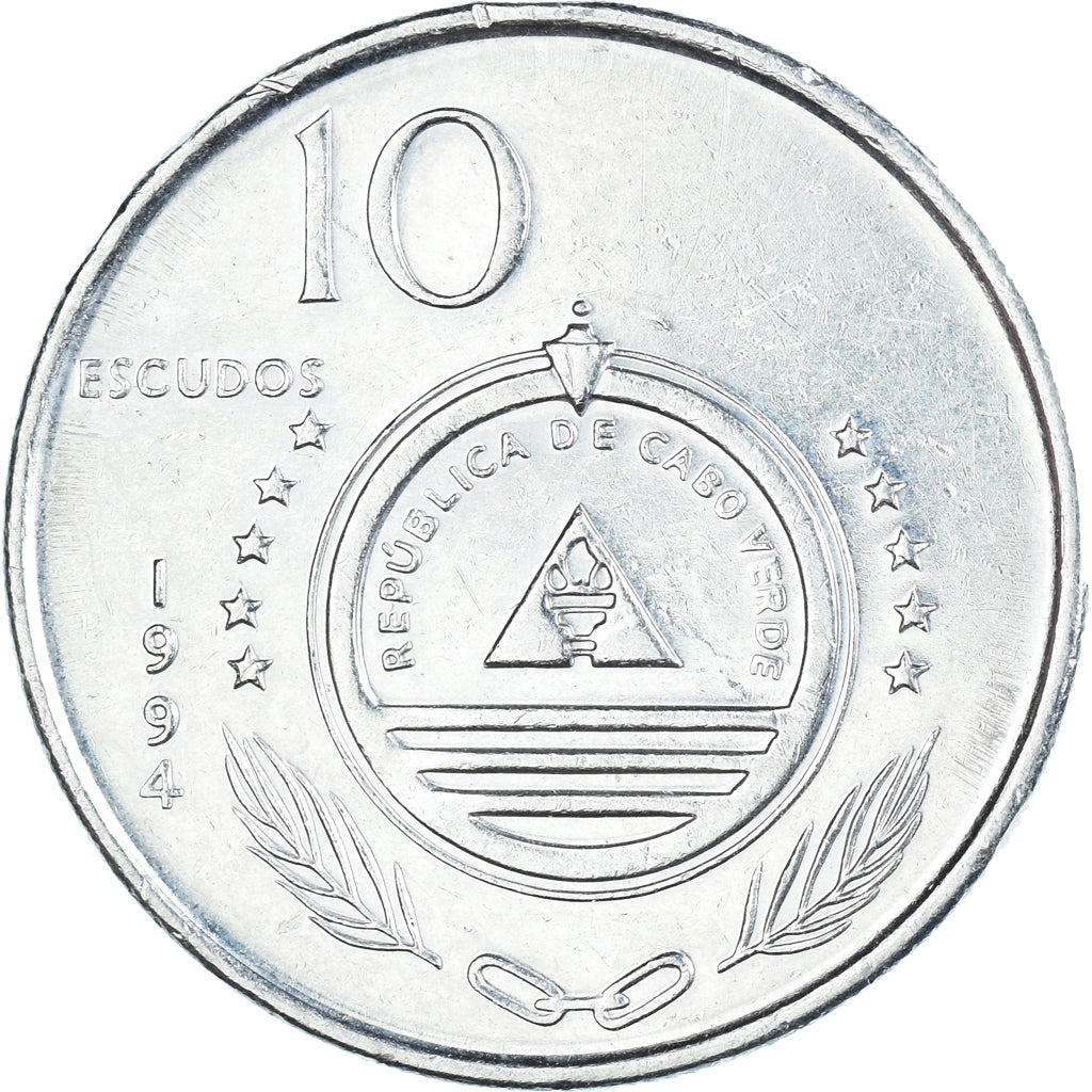 Moneda, Cabo Verde, 10 Escudos, 1994