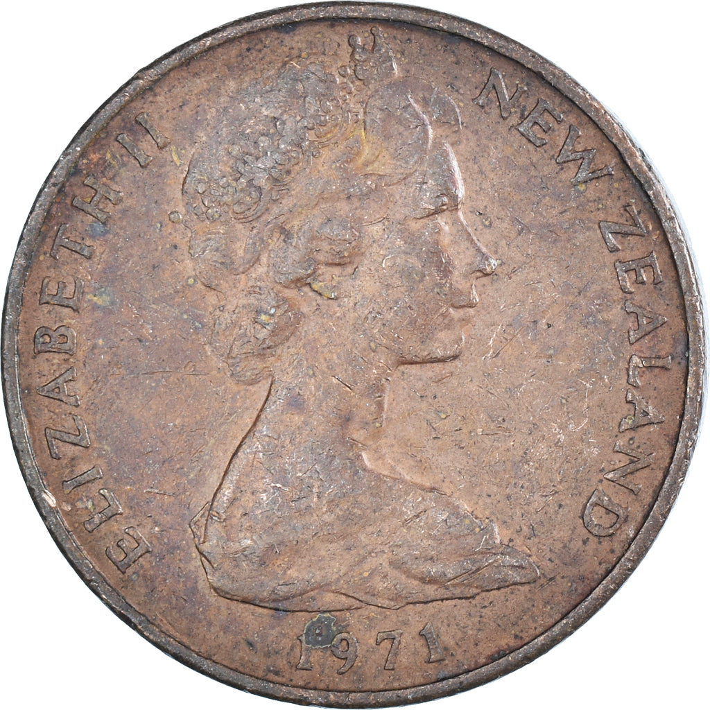 Moeda, Nova Zelândia, 2 Cents, 1971