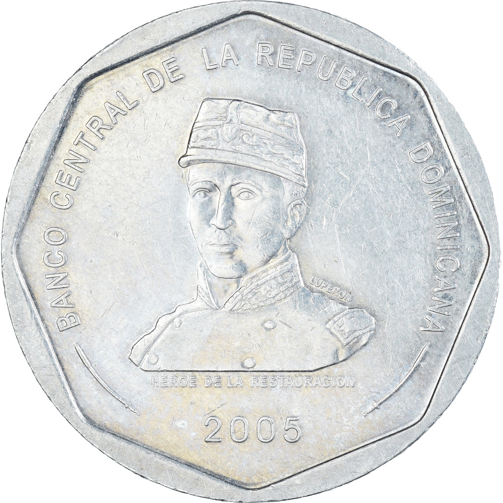 Moeda, República Dominicana, 25 Pesos, 2005