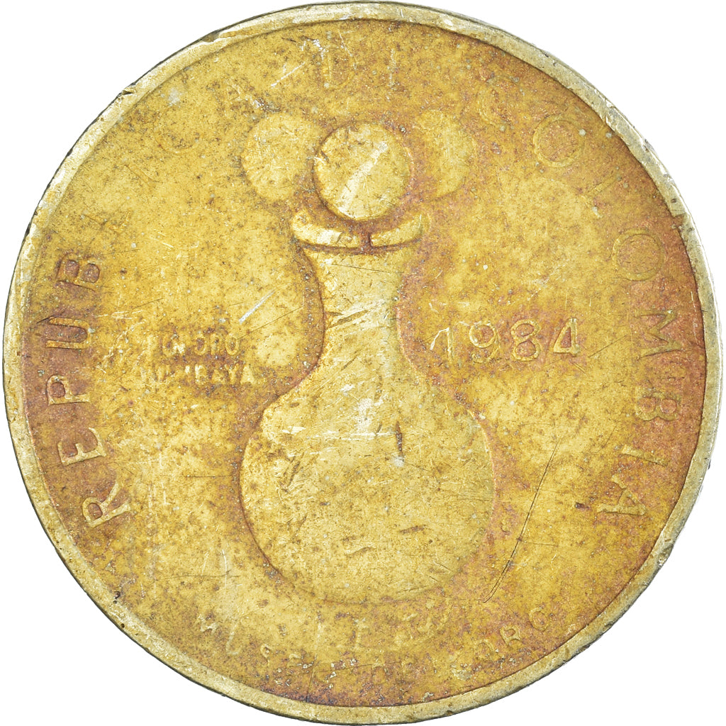 Moneta, Colombia, 20 Pesos, 1984
