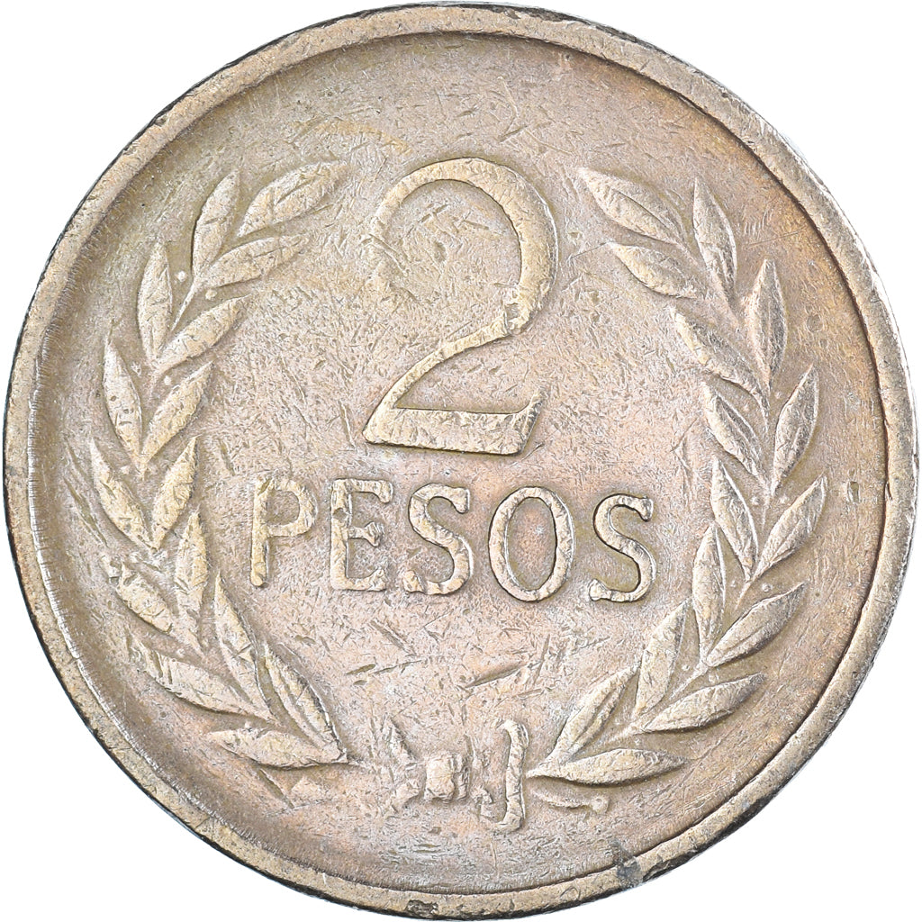 Moneta, Colombia, 2 Pesos, 1977