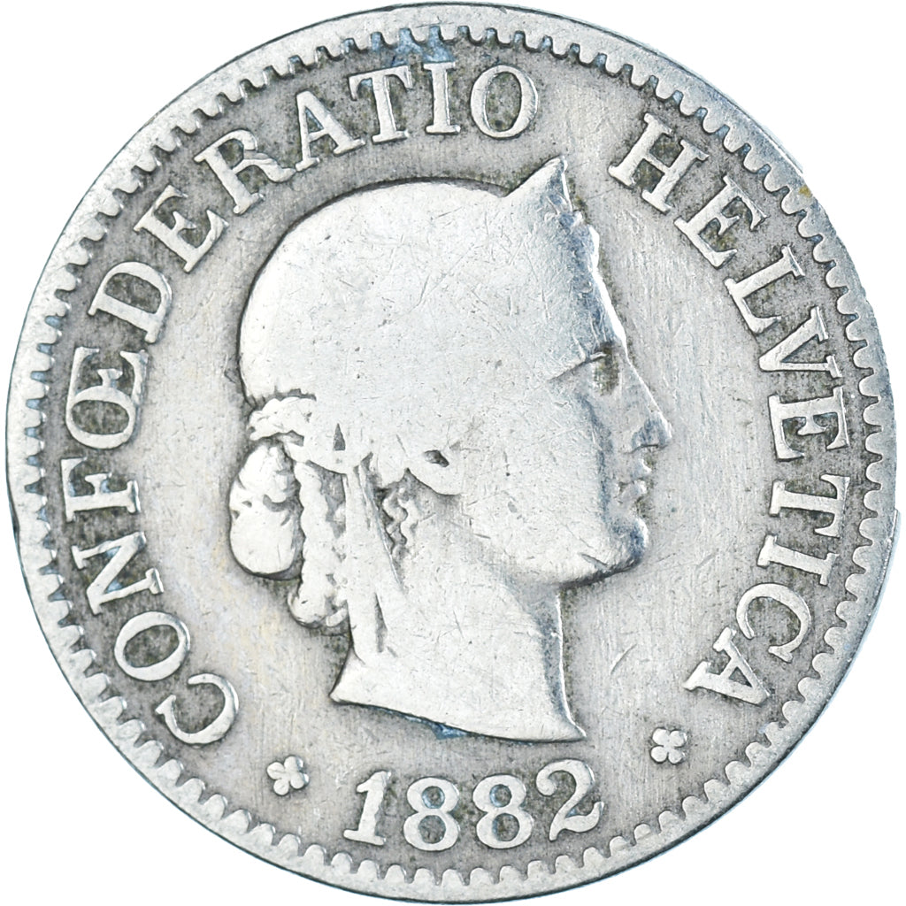 Coin, Switzerland, 10 Rappen, 1882