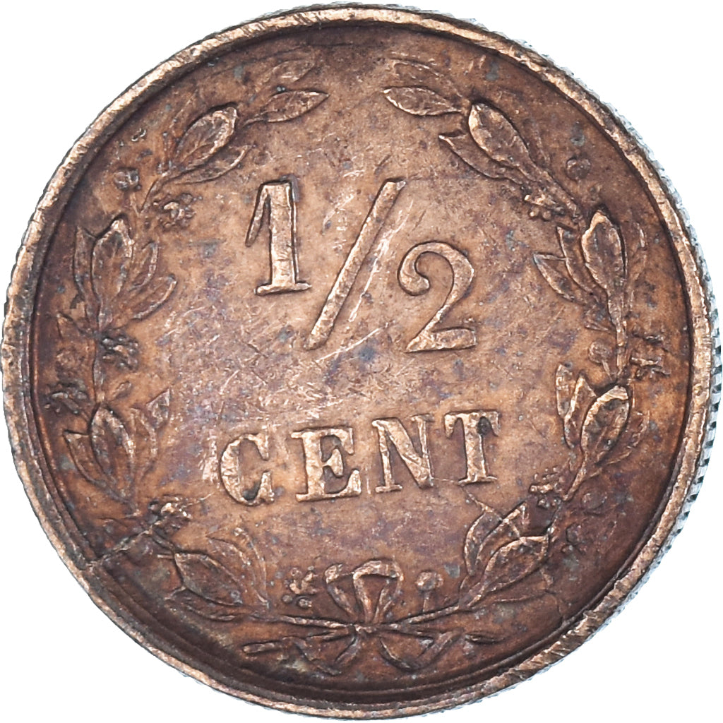 Moneda, Países Bajos, 1/2 Cent, 1885