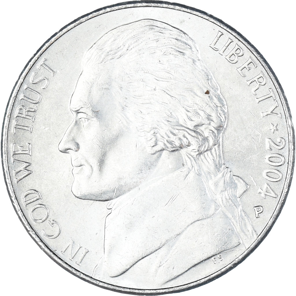 Coin, United States, 5 Cents, 2004