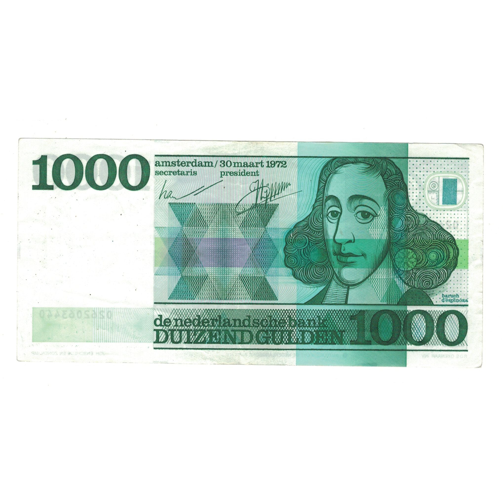 Biljet, Nederland, 1000 Gulden, 1972, 1972-03-30, KM:94a, TTB+