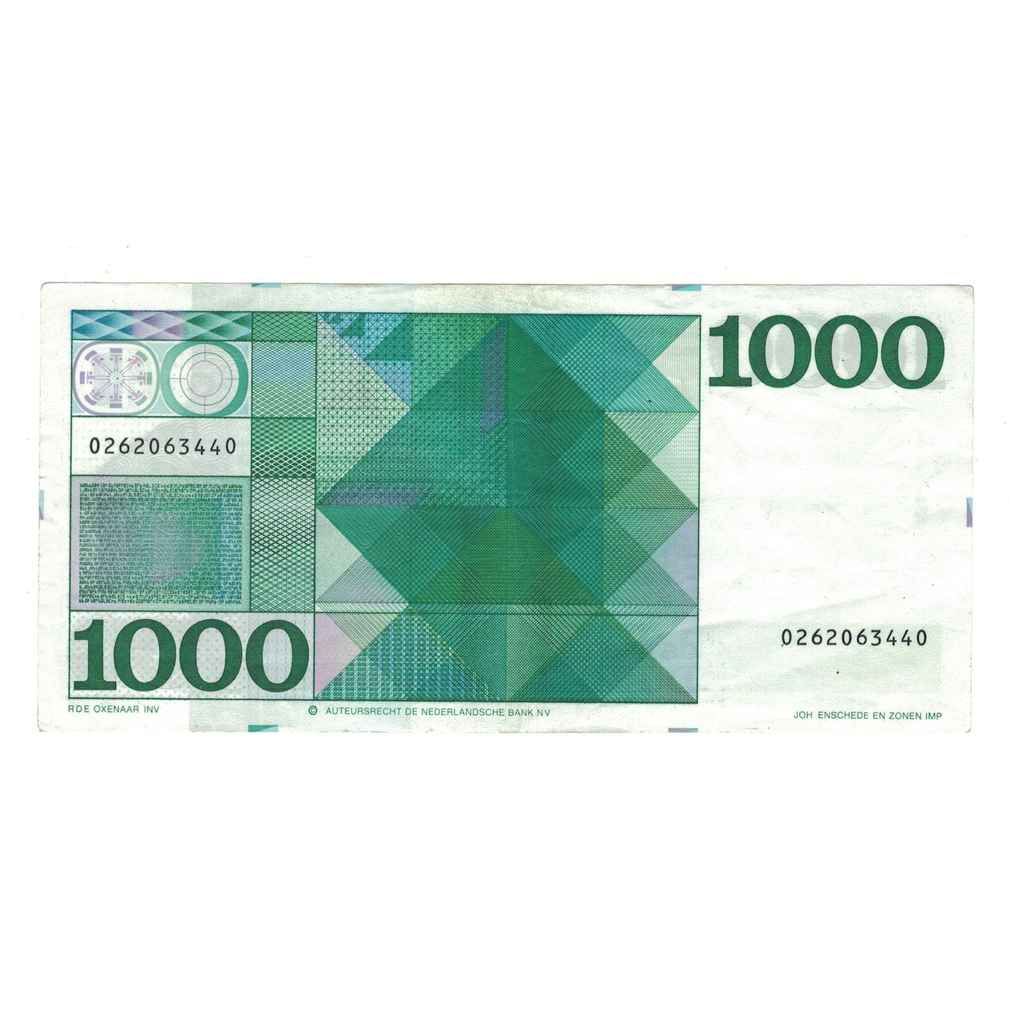 Biljet, Nederland, 1000 Gulden, 1972, 1972-03-30, KM:94a, TTB+