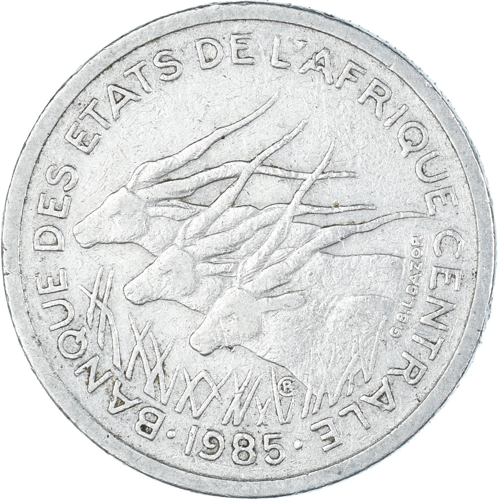 Monnaie, États de l'Afrique centrale, 50 Francs, 1985