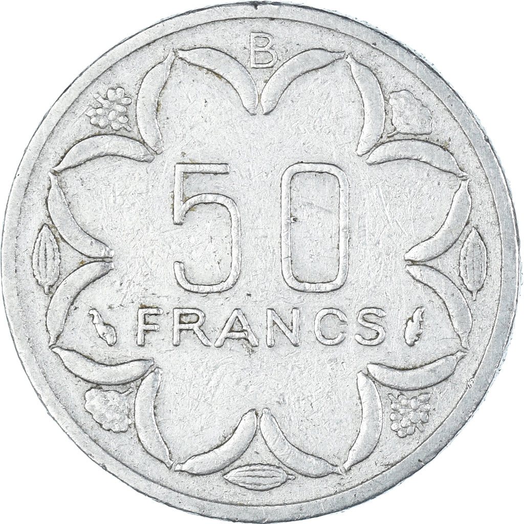 Monnaie, États de l'Afrique centrale, 50 Francs, 1985