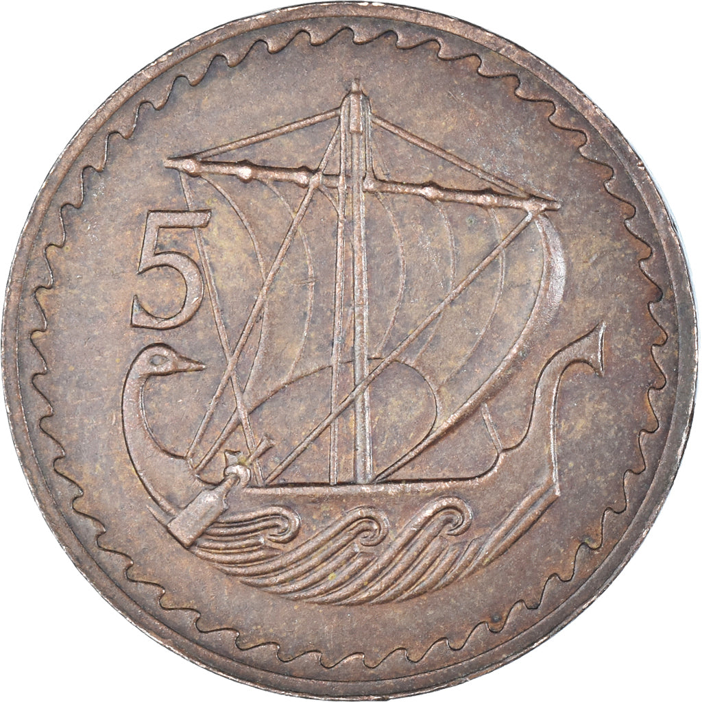 Münze, Zypern, 5 Mils, 1973