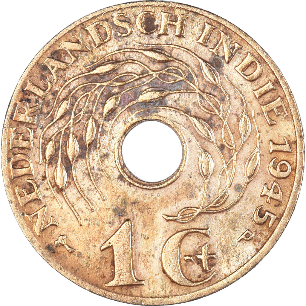 Monnaie, Indes néerlandaises, Cent, 1945
