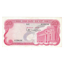 Billet, Viet Nam du Sud , 20 D<ox>ng, undated (1969), KM:24a, SUP