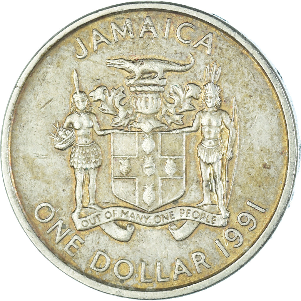 Münze, Jamaica, Dollar, 1991