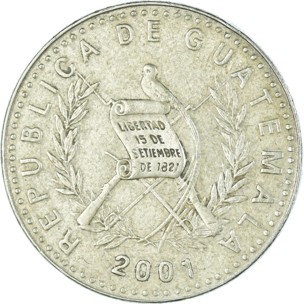 Moneda, Guatemala, Quetzal, 2001