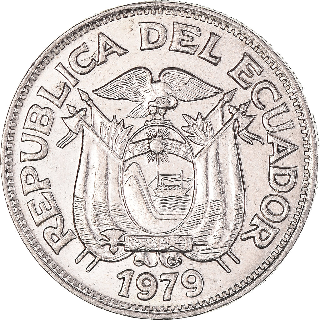 Munten, Ecuador, 50 Centavos, Cincuenta, 1979